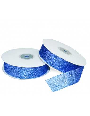 Glitter Ribbon 25mm WB7005 Blue 32mb