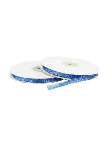 Glitter Ribbon 6mm WB7005 Blue 32mb