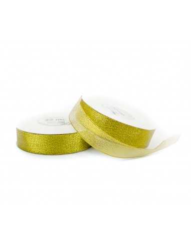 Glitter Ribbon 12mm WB7014 Strong Gold 32mb