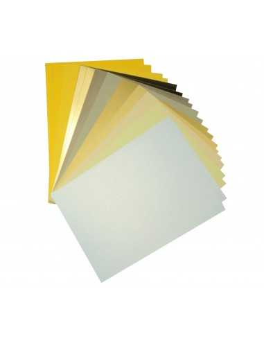 Decorative Colourful Paper Set Yellow pack of 20A5