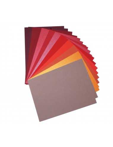 Decorative Colourful Paper Set Red pack of 20A5