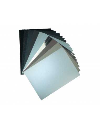 Set of silver coloured papers pack of 20A4