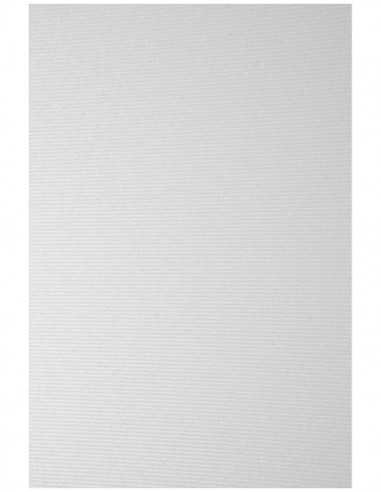 Elfenbens decorative textured business card paper 246g stripes white pack of 20A5