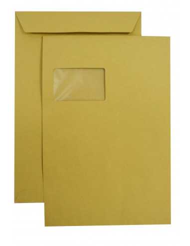 Letter envelope C4 HK left window brown 250 pcs