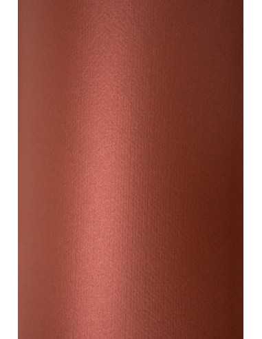 Sirio Pearl decorative metallic paper 290g Merida burgundy 72x102 R100