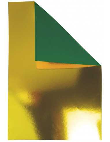 Mirror Decorative mirror paper colour Gold 260g/green back B71 R100