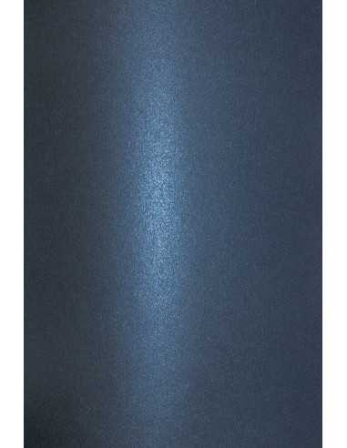 Aster Metallic Paper 250g Queens Blue Pack of 10 A5