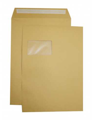 Letter envelope C4 HK left window brown 250 pcs