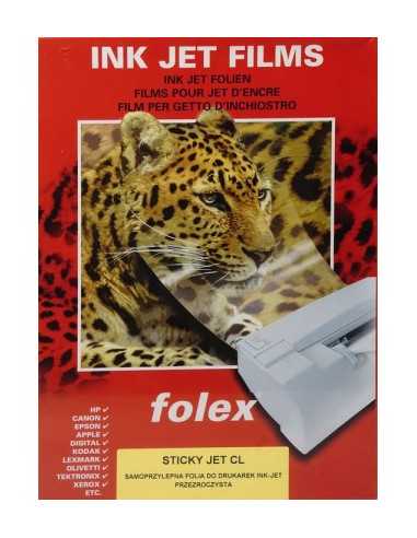 FOLEX SIVK Transparent self-adhesive foil for inkjet printers, pack. 10A4