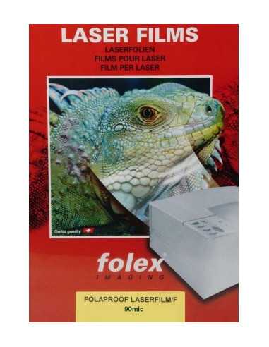 FOLEX FOLAPROOF LASER FILM F Transparent double-sided matte foil for laser printers, pak 100A4