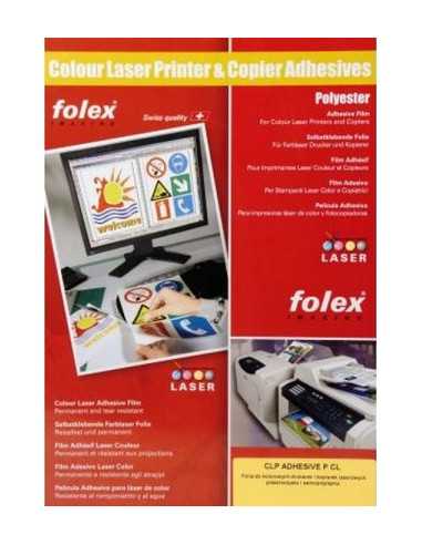 FOLEX ADHESIVE P-CL Transparent self-adhesive foil for color laser printers, pack. 50A3