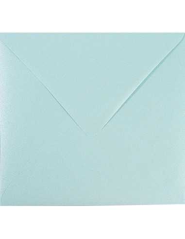Majestic Decorative Square Envelope 15,3x15,6cm diamond gummed Damask Blue 120gsm