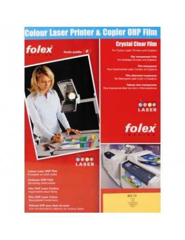 FOLEX BG-72 Transparent foil for color laser printers, pack. 10A3