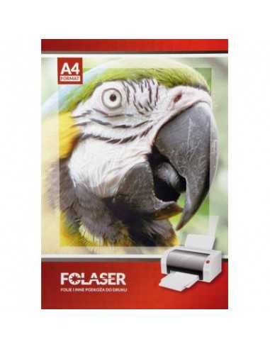 FOLASER B WO White glossy self-adhesive foil for laser printers, pack. 10A4