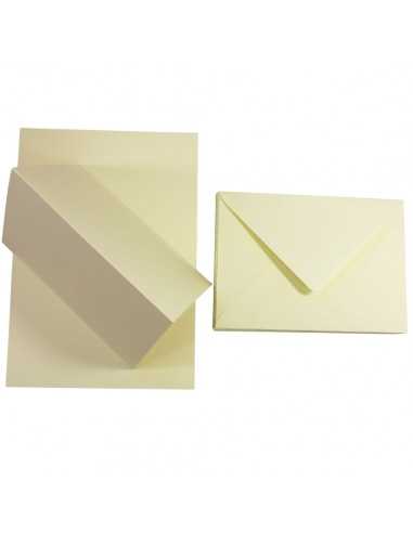 Set of Rainbow 160gsm R99 cream scored papers + B6 envelopes 25pcs