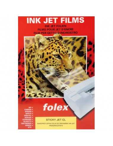 FOLEX SIVK Transparent self-adhesive foil for inkjet printers pack. 1A4