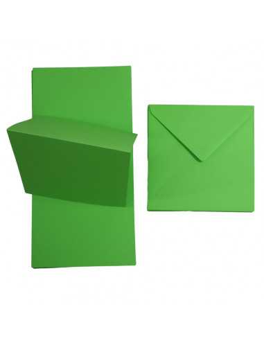 Set of Rainbow 160gsm R99 green scored papers + K4 envelopes 25pcs