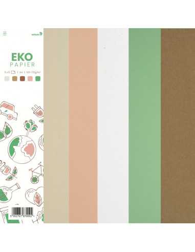 Set of coloured papers EKO pack. 25 A4 sheets