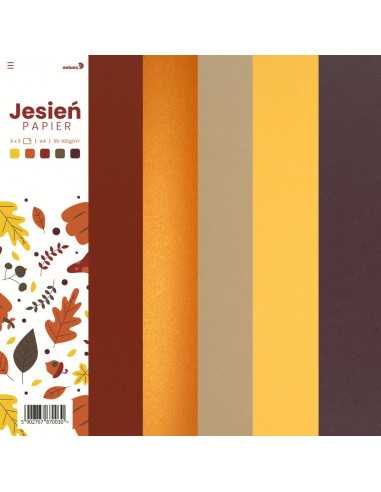 Set of coloured papers Autumn pack. 25 A4 sheets