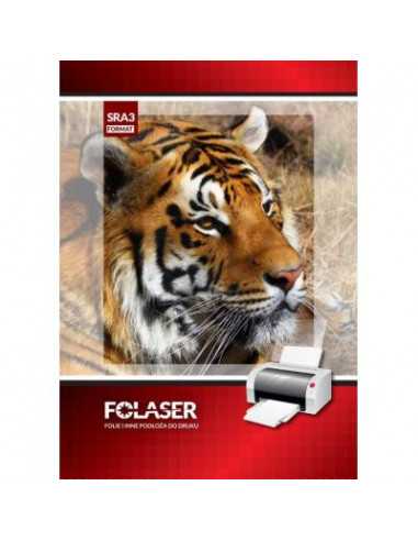 FOLASER B WO White glossy self-adhesive foil for laser printers, pack. 10SRA3