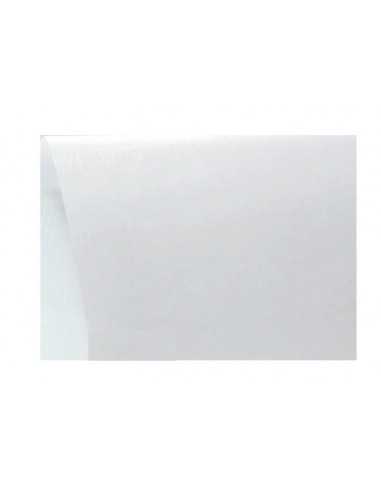 Decorative textured transparent thin paper Kristall Prago 35g Linen White Pack of 10 A4