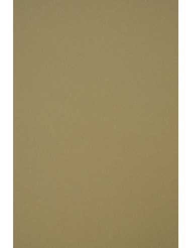 Decorative plain coloured ecological paper Crush 250g Olive green Pack of 10 A4