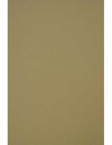 Decorative plain coloured ecological paper Crush 250g Olive green Pack of 50 A4