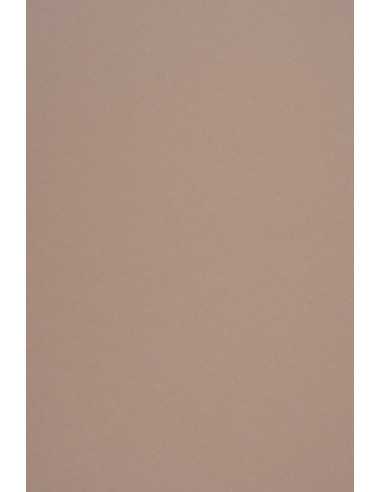 Decorative plain coloured ecological paper Crush 250g Almond Light brown Pack of 10 A4
