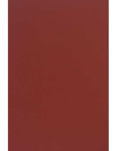 Decorative plain coloured ecological paper Crush 250g Cherry bordeaux Pack of 10 A4