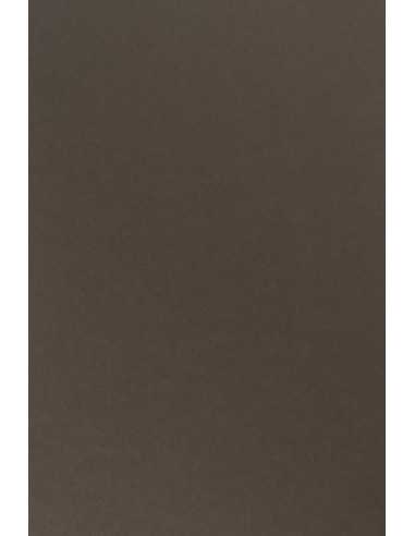 Decorative plain coloured ecological paper Crush 250g Coffee dark brown Pack of 10 A4