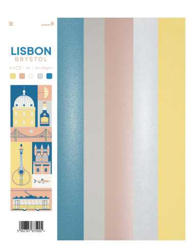 Set of coloured bristol papers Lisbon A4 25pcs