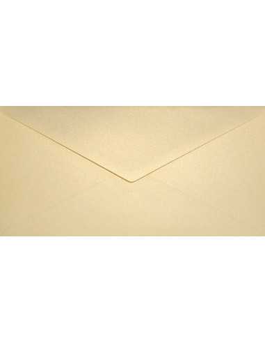 Aster Metallic Envelope DL Gummed Gold Ivory 120g