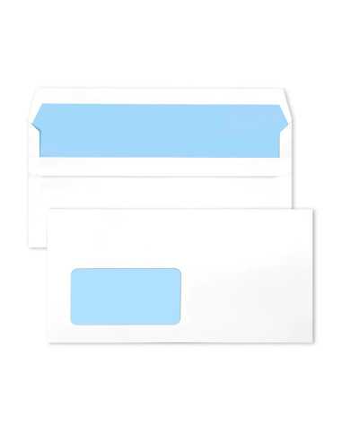 Letter envelope DL SK left window white pack of 100 pcs