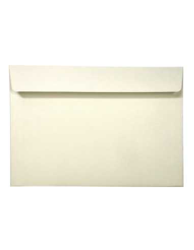 Olin Decorative plain envelopes C5 Soft Cream subprint 120gsm peel&seel straight flap