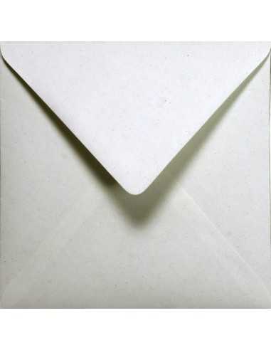 Crush eco-friendly plain coloured decorative square envelope K4 Corn ecru 120gsm gummed