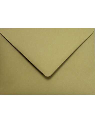 Crush eco-friendly plain coloured decorative envelope B6 Olive green 120gsm gummed