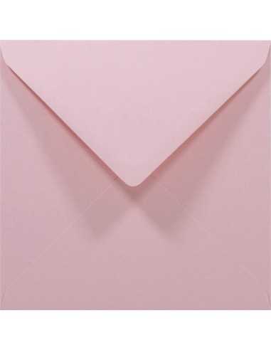 Rainbow coloured decorative square envelope K4 NK 14cm R54 pastel pink 80gsm gummed