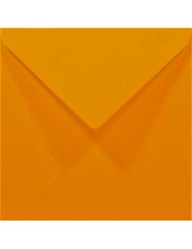 Rainbow coloured decorative square envelope K4 NK 14cm R54 pastel orange 80gsm gummed