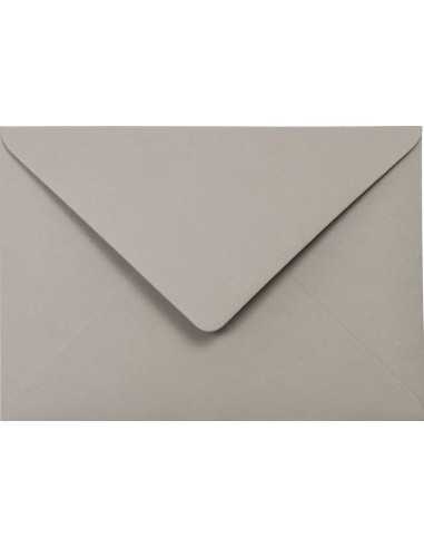 Materica plain decorative ecological envelope Clay grey 120gsm B6 gummed diamond flap