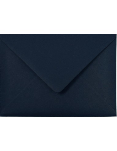 Materica plain decorative ecological envelope Cobalt navy 120gsm B6 gummed diamond flap