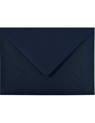 Materica plain decorative ecological envelope Cobalt navy 120gsm B6 gummed diamond flap