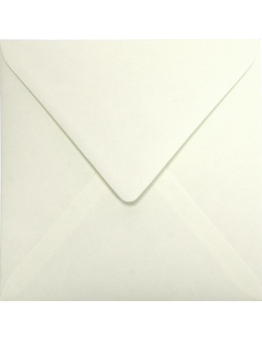 Materica square plain decorative ecological envelope Limestone cream 120gsm K4 15,3x15,3 gummed diamond flap