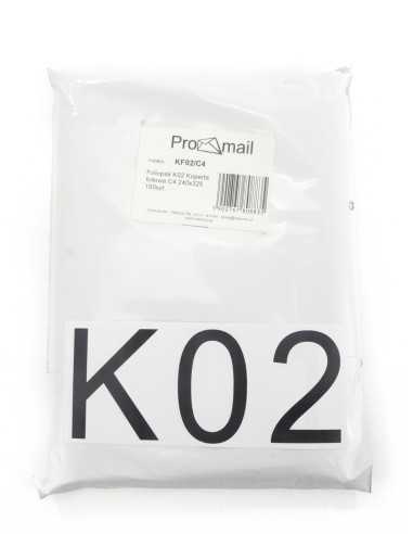 Poly mailing bags K02 foil envelope C4 240x325mm 25pcs.