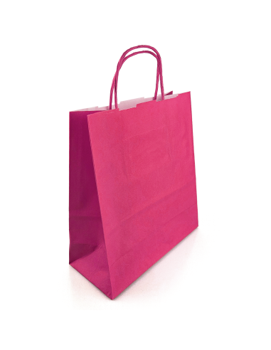 Pink kraft paper bag 180x80x210mm 400pcs.