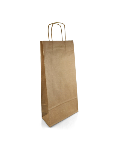 Brown eco kraft paper bag 180x80x380mm 20pcs.