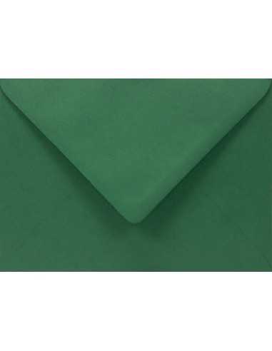 EKO Kreative plain decorative ecological envelope Emerald green 120gsm B6 12,5x17,5cm gummed diamond flap