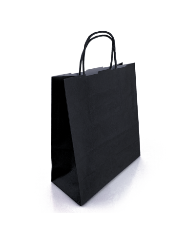 Black kraft paper bag 180x80x210mm 400pcs.