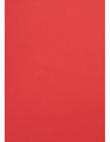 Malmero decorative plain coloured paper Vermillon red 120gsm A4 10pcs.