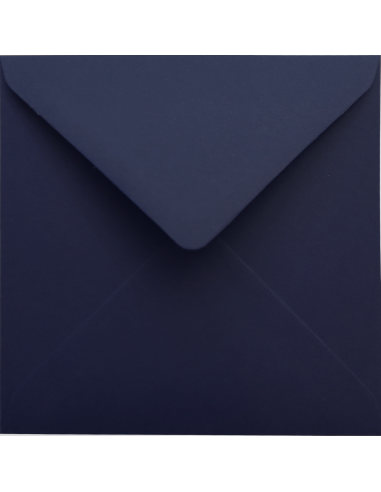 Malmero square decorative plain coloured envelope K4 11x11cm Malmero Bleu blue 120gsm pointed flap gummed