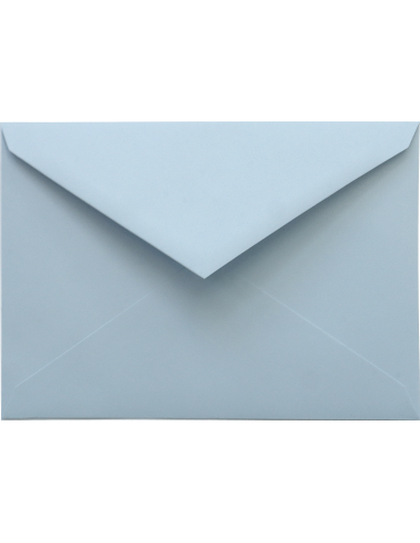 Malmero decorative plain coloured envelope K5 135x205mm 120gsm Azur light blue pointed flap gummed